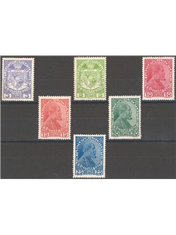 Liechtenstein 1917/18 Coat of arms or effigy of Prince John II series No. 4/9 Catalogue price €55 (**)