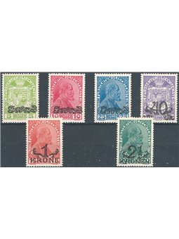 Liechtenstein 1920 Soprast. serie n° 11/16 Cat. € 80 (**)
