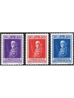 Liechtenstein 1933 Prince’s 80th Birthday series no. 114/16 Cat. €205 (**)