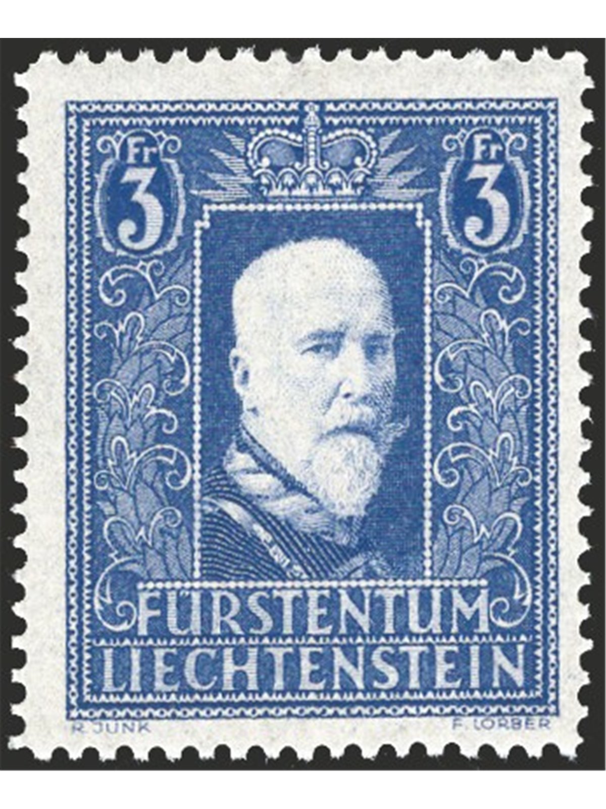 Liechtenstein 1933 Principe Francesco I n° 117. Firm. ED Cat. € 270 (**)