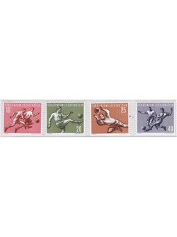 Liechtenstein 1954 Sport prima serie n° 284/87 Cat. € 65 (**)
