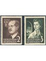 Liechtenstein 1955 Effigie dei principi serie n° 294/95 Cat. € 240 (**)
