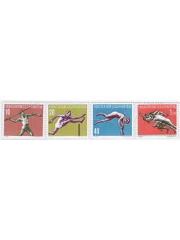 Liechtenstein 1956 Sport third series no. 304/7 Cat. €40 (**)