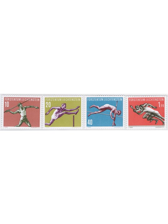 Liechtenstein 1956 Sport third series no. 304/7 Cat. €40 (**)