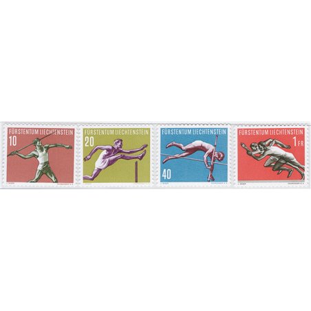 Liechtenstein 1956 Sport third series no. 304/7 Cat. €40 (**)
