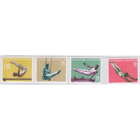 Liechtenstein 1957 Sport fourth series no. 315/18 Cat. €60 (**)
