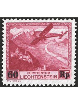 Liechtenstein 1934 P.A. overprint 60 rp. No. 14 Cat. €140 (**)