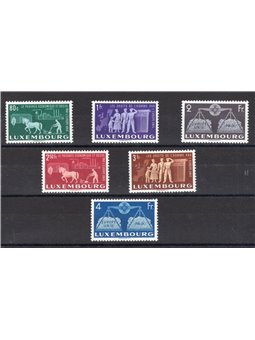 Lussemburgo 1951 Pro Europa Unita serie n° 443/48 Cert. CiBaFil Cat. € 260 (**)