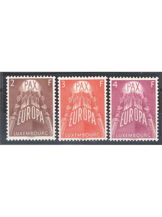 Luxembourg 1957 ‘Europe’ series no. 531/33 Cat. €175 (**)