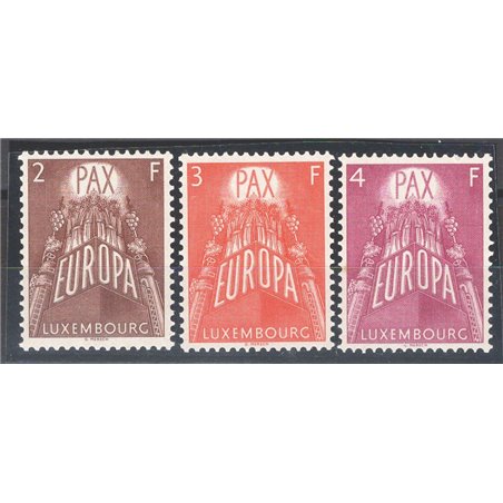 Luxembourg 1957 ‘Europe’ series no. 531/33 Cat. €175 (**)