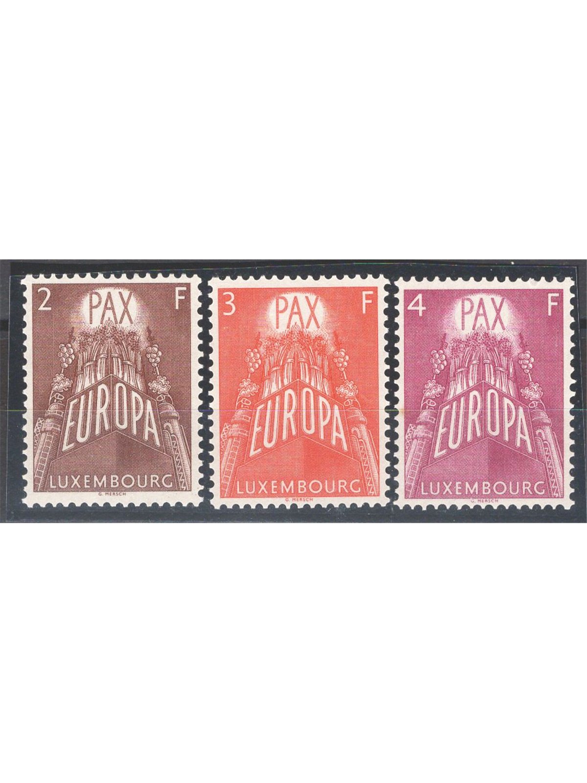 Lussemburgo 1957 Europa serie n° 531/33 Cat. € 175 (**)