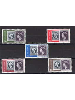 Luxembourg 1952 P.A. Centenary of the Postage Stamp series no. 16/20 Cat. €110 (**)