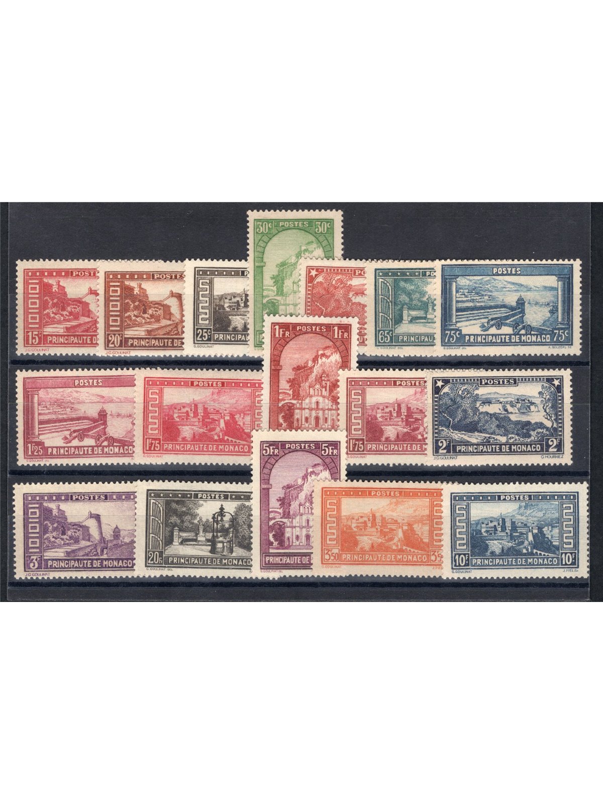 Monaco 1933/37 Landscapes of the Principality no. 119/34 Cert. CiBaFil Cat. €1,296 (**)