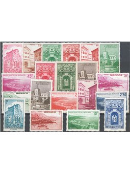 Monaco 1939/41 Views series no. 169/83 Cat. €90 (**)