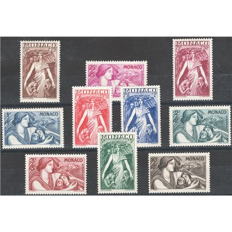 Monaco 1941 Pro Opere di Beneficenza n° 215/24 Cat. € 145 (**)
