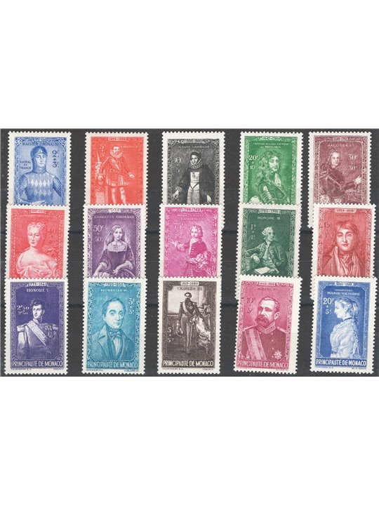 Monaco 1942 Pro Opere di Beneficenza n° 234/48 Cat. € 60 (**)