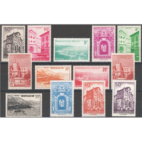 Monaco 1948/49 Vedute serie n° 307/333C Cat. € 125 (**)