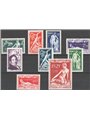 Monaco 1948 Scultore Bosio serie n° 28/31 + P.A. 28/31 Cat. € 130 (**)