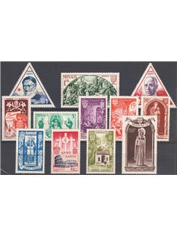 Monaco 1951 Holy Year series no. 353/64 Cat. €110 (**)