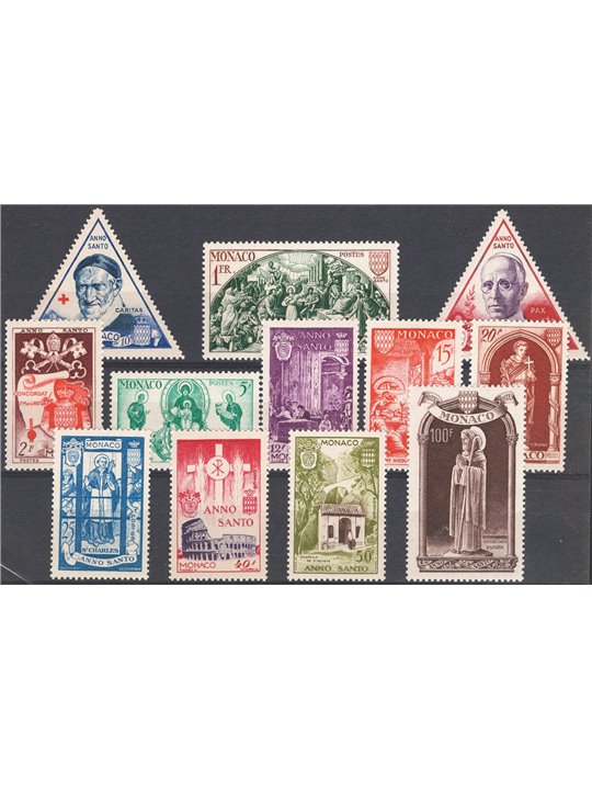 Monaco 1951 Holy Year series no. 353/64 Cat. €110 (**)