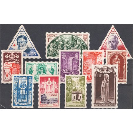 Monaco 1951 Anno Santo serie n° 353/64 Cat. € 110 (**)
