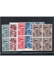 Monaco 1955 Knight series no. 415/19 Cat. €85 (**)