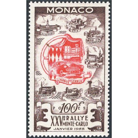 Monaco 1955 2nd Monte Carlo Rally no. 420 Cat. €130 (**)