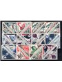 Monaco 1956 1953 tax stamp with overprint of the new values series no. 453/72 + P.A. 61/62 Cat. € 170 (**)