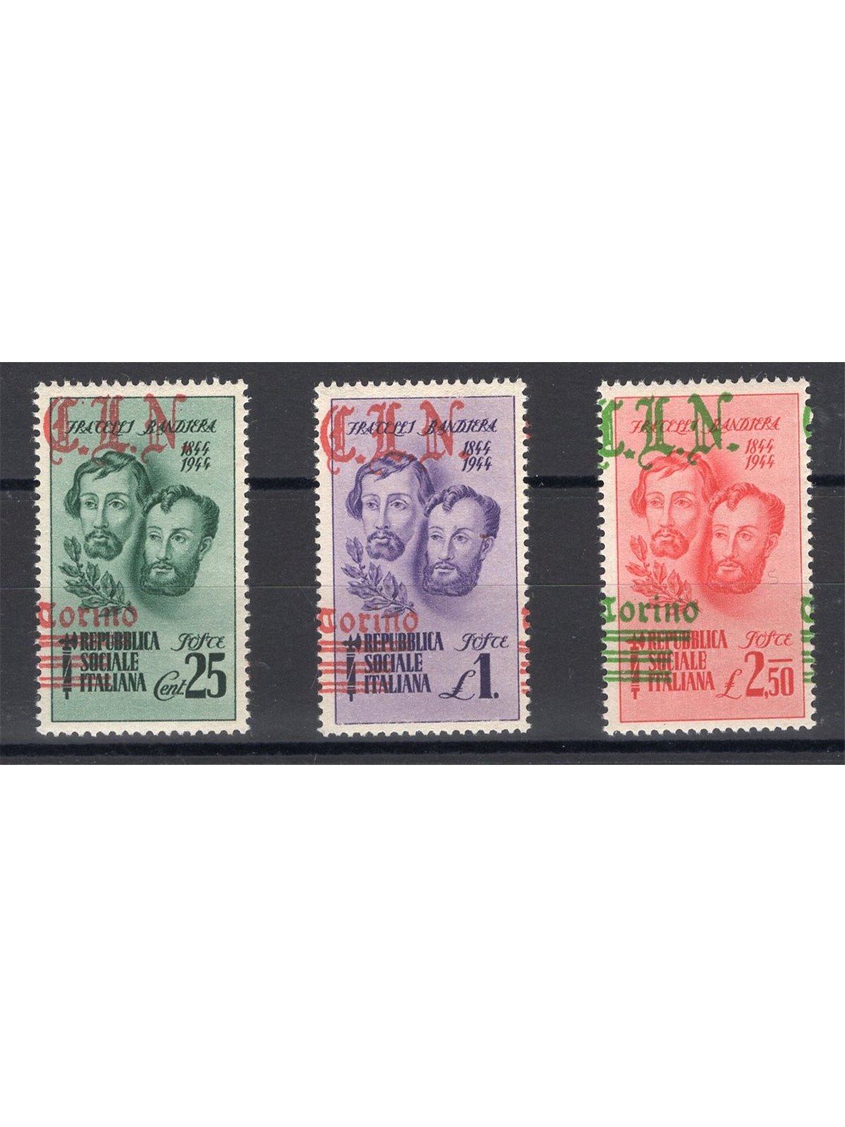 Monaco 1949 P.A. tipi del 1946 con nuovi valori serie n° 42/44 Cat. € 250 (**)