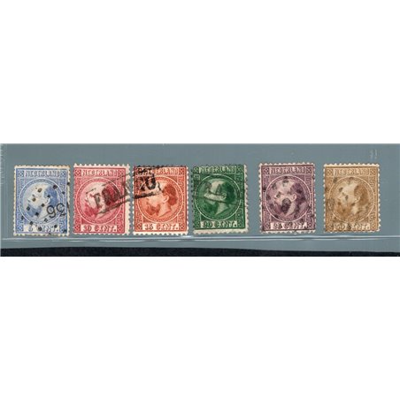 Netherlands 1867 King William III series no. 7/12 Cert. CiBaFil Cat. €500 (U)
