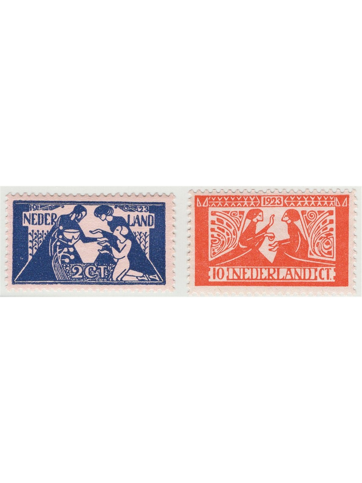 Netherlands 1926 Cultural Works series no. 131/32 Cat. €105 (**)