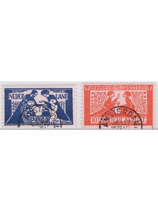 Olanda 1926 Opere culturali serie n° 131/32 Cat. € 105 (U)