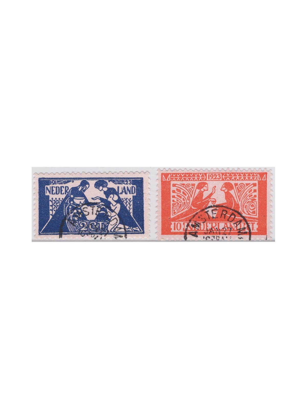 Netherlands 1926 Cultural Works series no. 131/32 Cat. €105 (U)