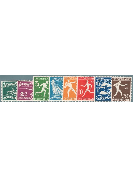 Olanda 1928 Olimpiadi di Amsterdam serie n° 199/206 Cat. € 90 (*)