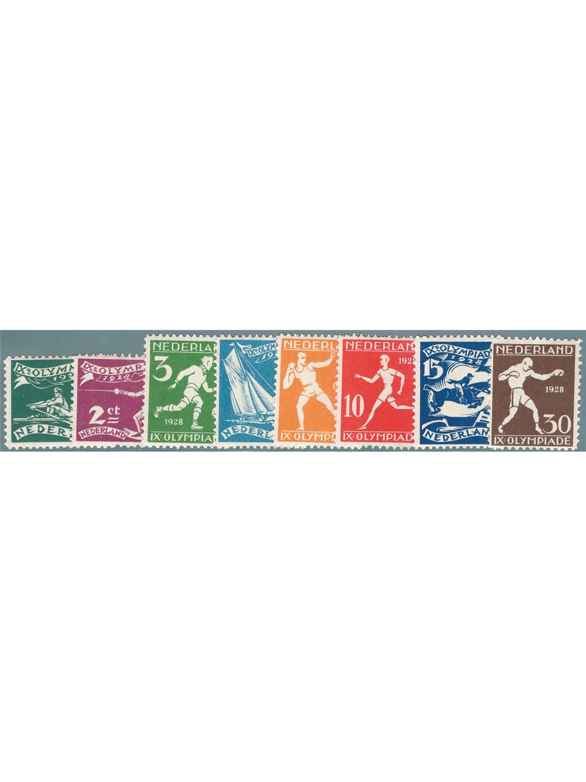 Olanda 1928 Olimpiadi di Amsterdam serie n° 199/206 Cat. € 90 (*)