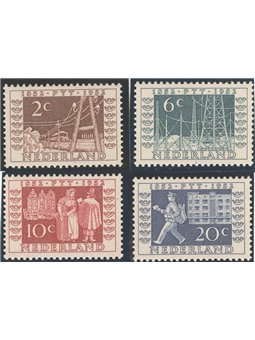 Olanda 1952 Esposizione Filatelica di Utrecht serie n° 578/81 Cat. € 90 (**)
