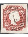 Portugal 1856 King Peter V 5 r. brown-yellow no. 9 Cat. € 70 (U)