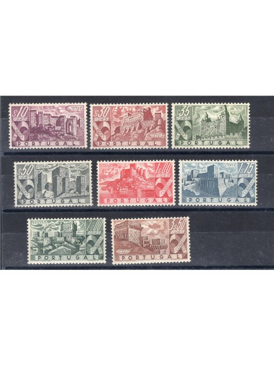 Portugal 1946 Portuguese Castles no. 675/82 Cat. €230 (**)