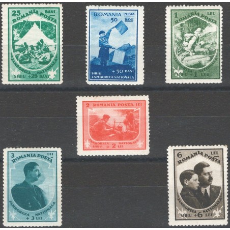Romania 1932 Raduno scout a Sibiu serie n° 440/45 Cat. € 120 (**)