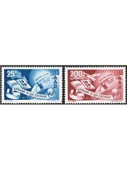 Sarre 1950 Council of Europe no. 277 + P.A. 13. CiBaFil cert Cat. €230 (**)