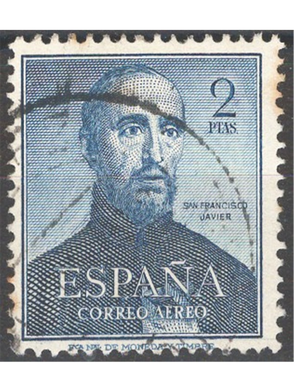 Spain 1952 P.A. St Francis Xavier no. 256 Cat. €35 (U)