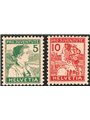 Svizzera 1915 Pro Juventute serie n° 149/50 Cert. CiBaFil Cat. € 270 (**)