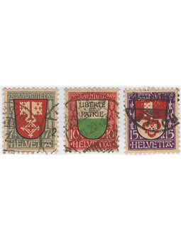 Switzerland 1919 Pro Juventute series no. 173/75 Cat. €48 (U)
