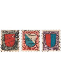 Svizzera 1920 Pro Juventute serie n° 176/78 Cat. € 52 (U)