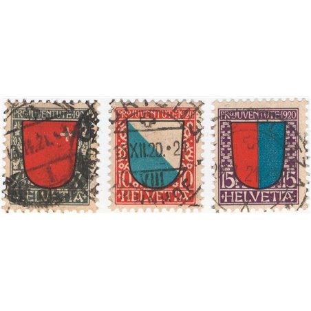 Svizzera 1920 Pro Juventute serie n° 176/78 Cat. € 52 (U)