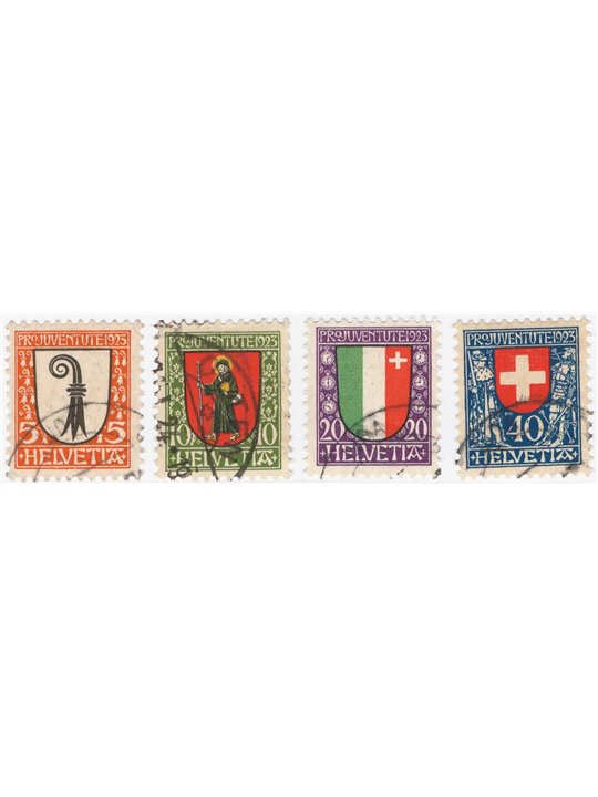 Switzerland 1923 Pro Juventute series no. 192/95 Cat. €75 (U)