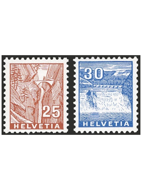 Switzerland 1934 Views series no. 271/77 Cat. €140 (**)