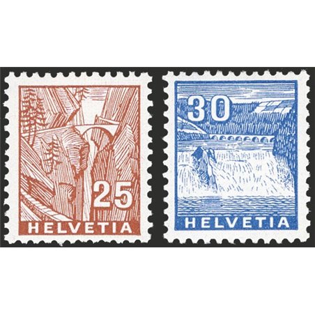 Svizzera 1934 Vedute serie n° 271/77 Cat. € 140 (**)