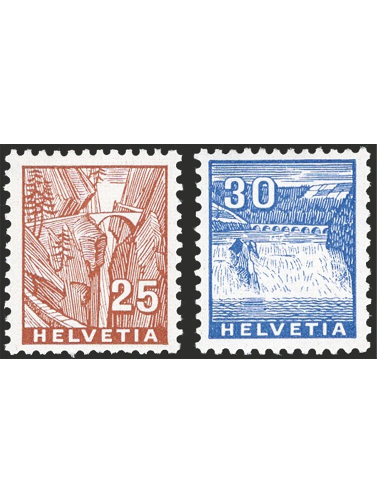 Switzerland 1934 Views series no. 271/77 Cat. €140 (**)