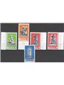 Svizzera 1940 Pro Patria serie n° 349/53 Cat. € 35 (**)